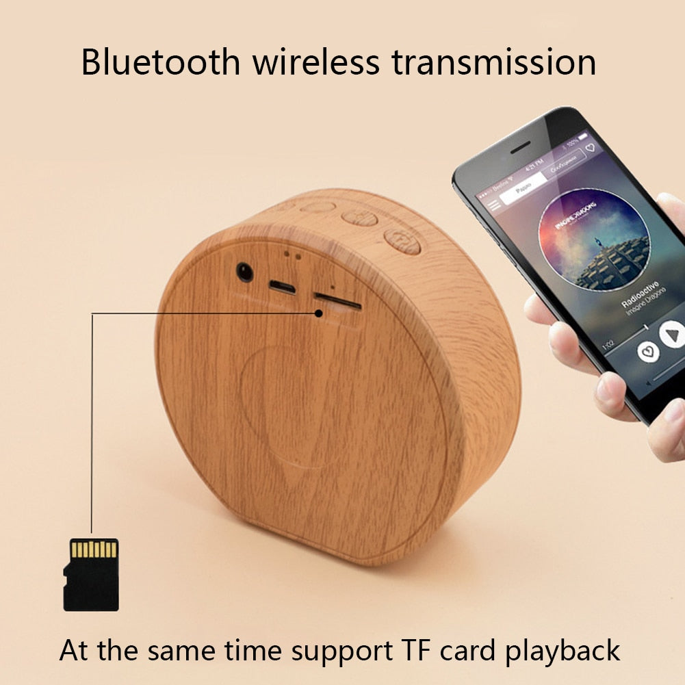 Portable Mini Wooden Wireless Speaker