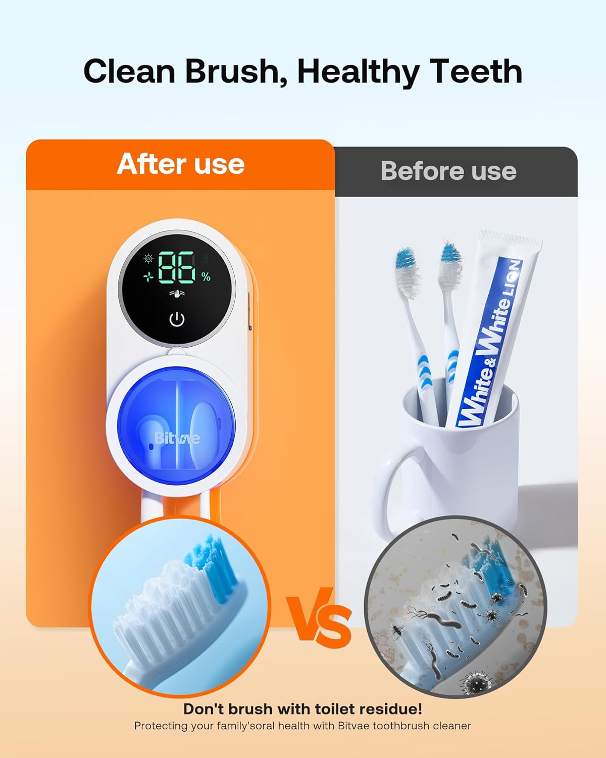 Toothbrush Sterilizer Induction Switch with Charge Display