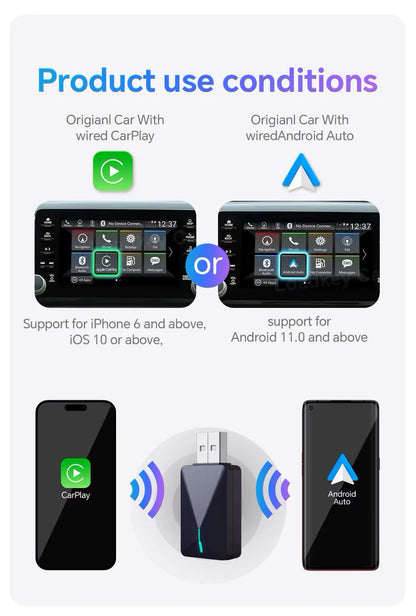 Android Auto & Apple Car Play Adapter For Cars