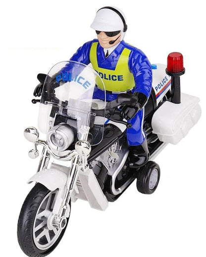 Realistic Police Bike Toy For Kids