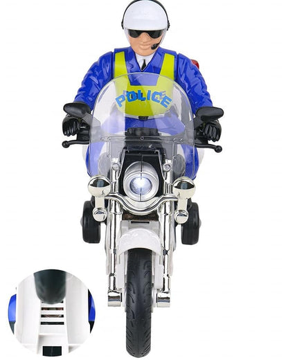 Realistic Police Bike Toy For Kids